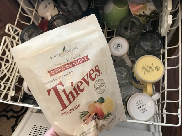 Using YL Thieves in the Kitchen–Dishwasher Powder