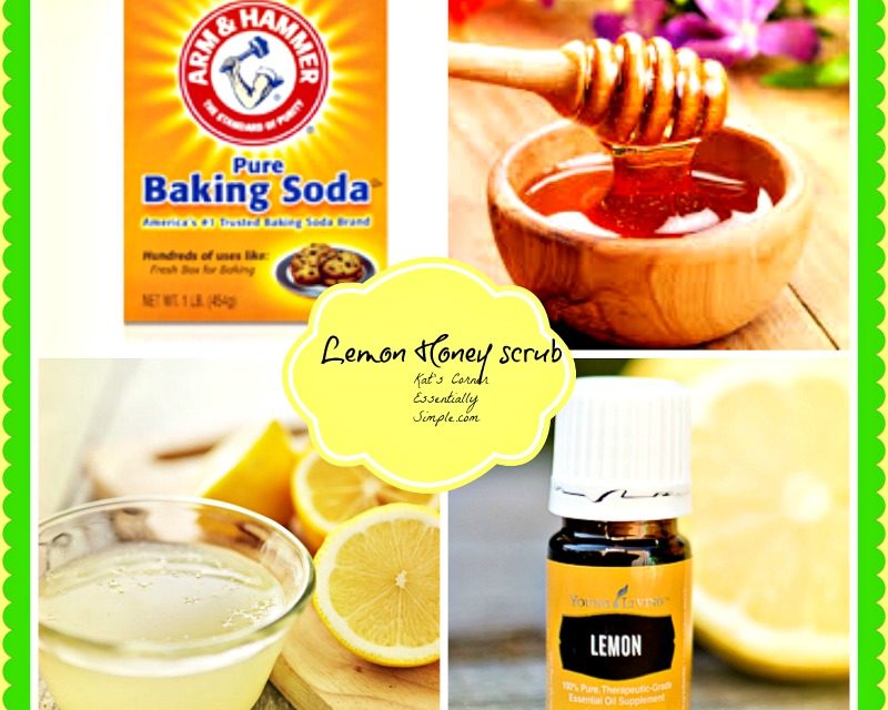 DIY Lemon Honey Skin Scrub and Exfolliant!  That works!
