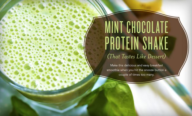 Mint Chocolate Protein Shake   Delish!