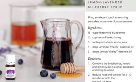You have got to try this!  Lemon-Lavender and Blueberries!