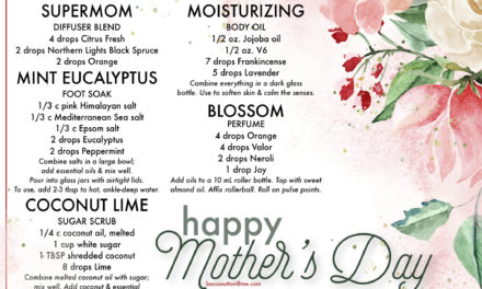 Treat Mom to a few of these diffuser recipes!