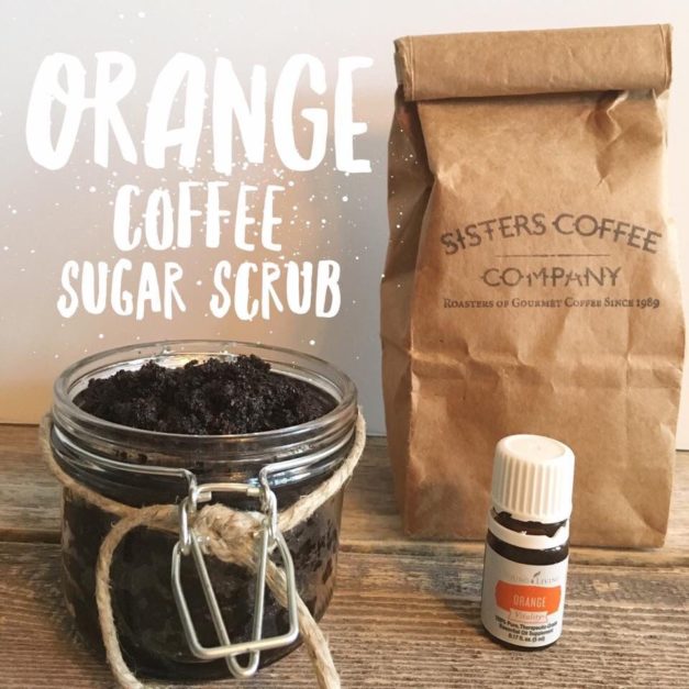 Orange and Coconut Coffee Scrub…At a fraction of store bought!