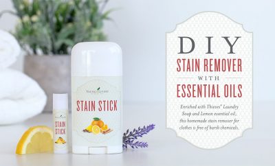 DIY stain remover with essential oils